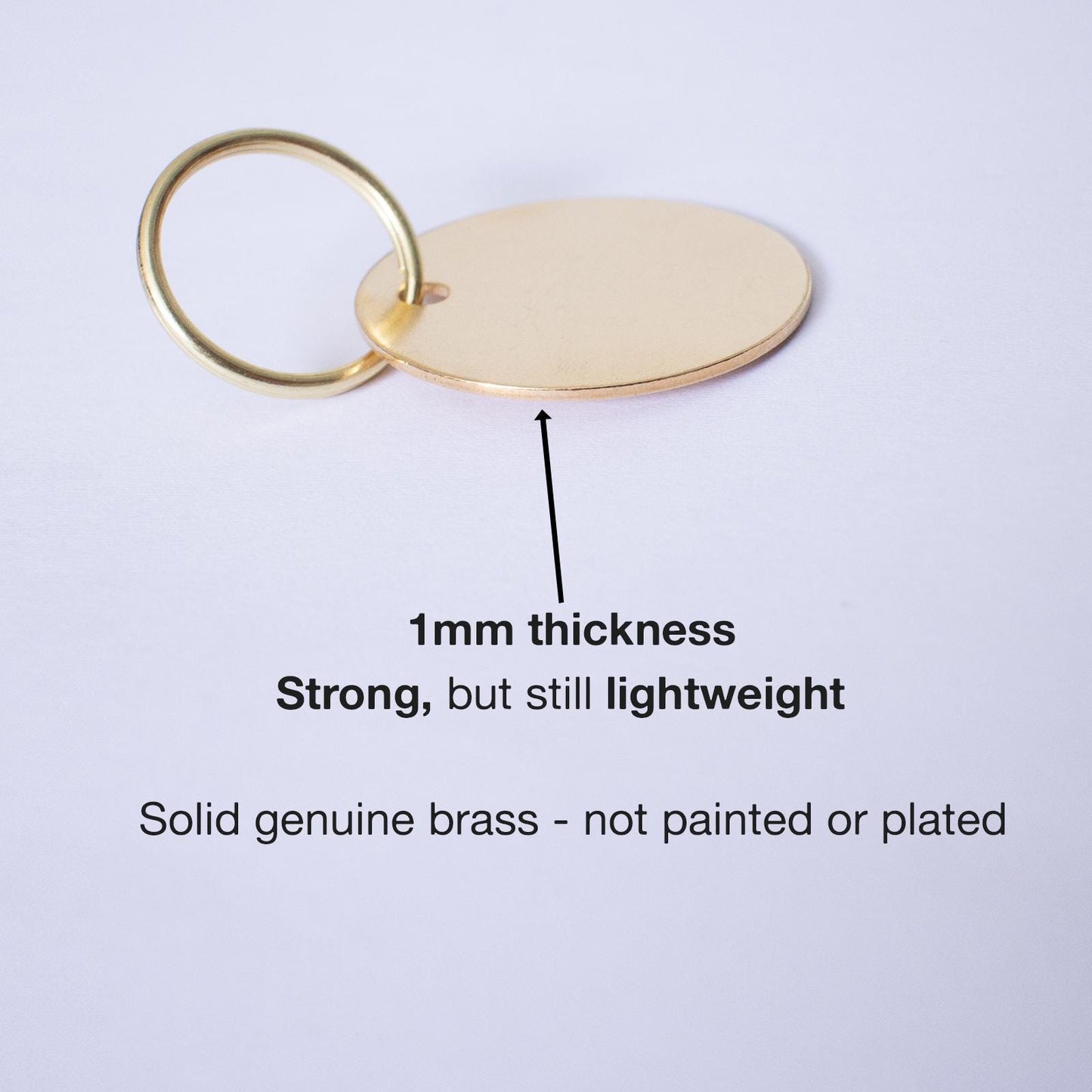 Personalised Brass Sparkles Design Animal ID Tag