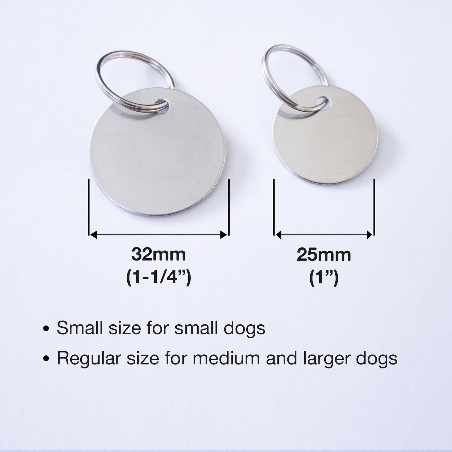 Personalized Silver Shooting Star Dog Tag