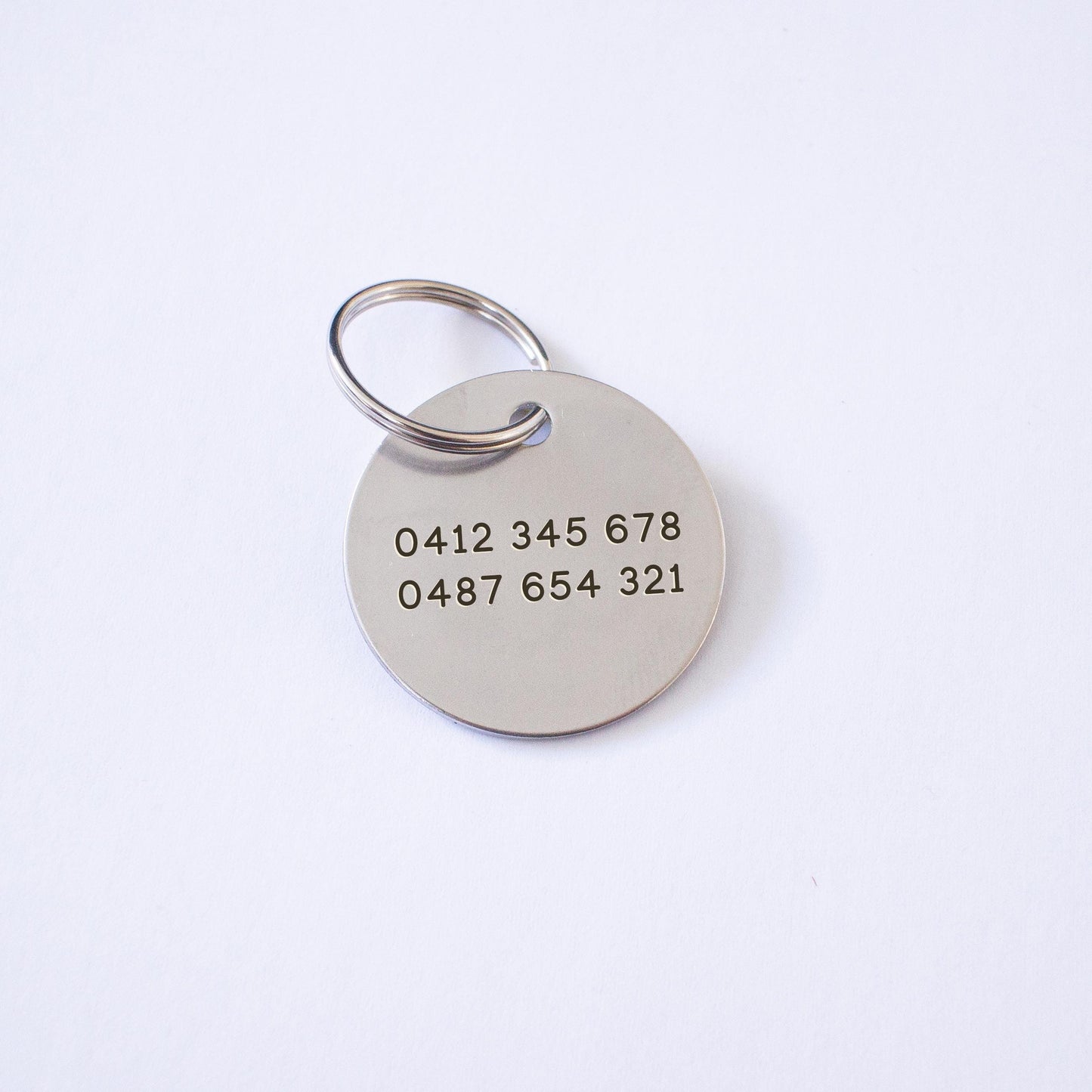 Personalized Silver Rocket Dog Tag