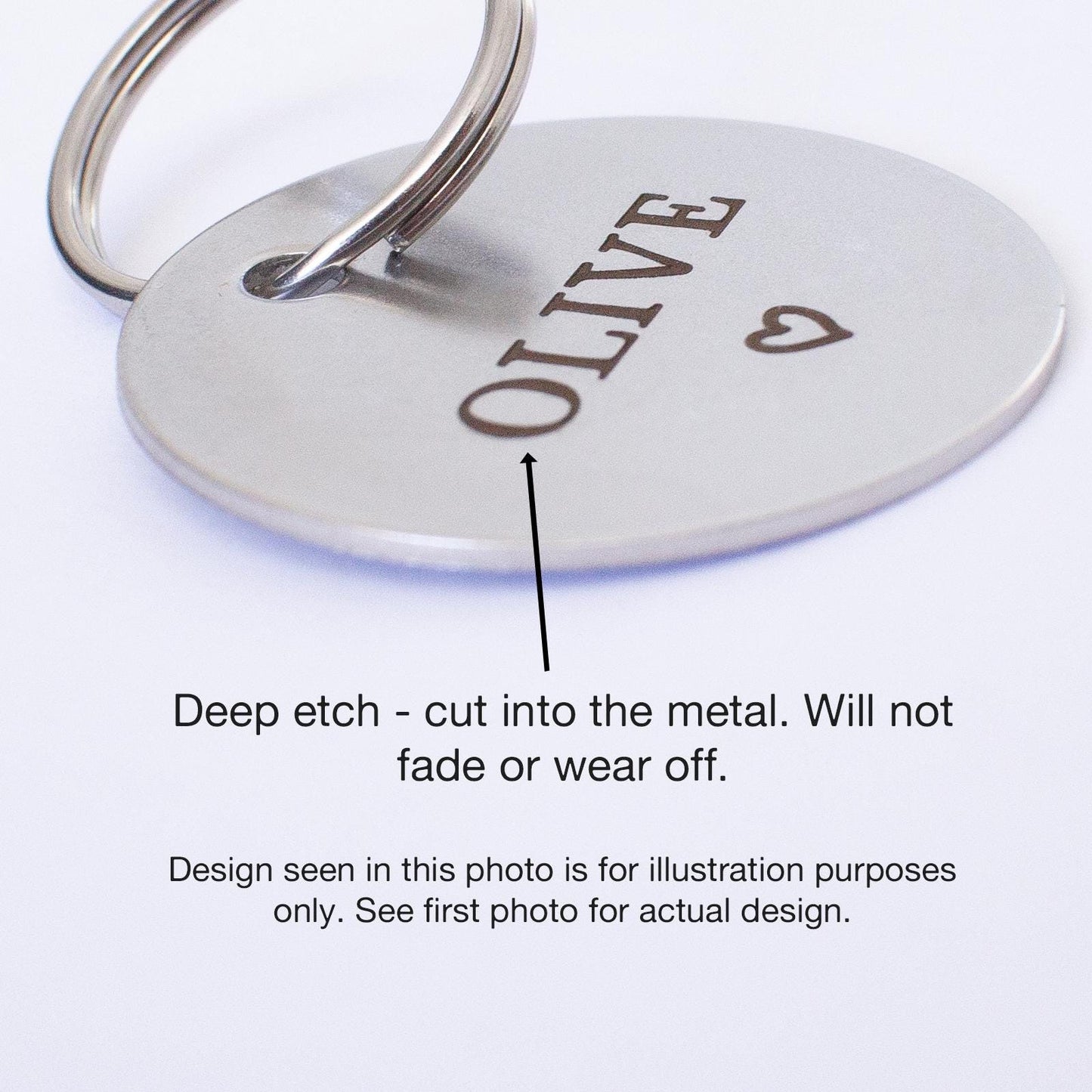 Personalised Silver 'Hello' Design Animal ID Tag