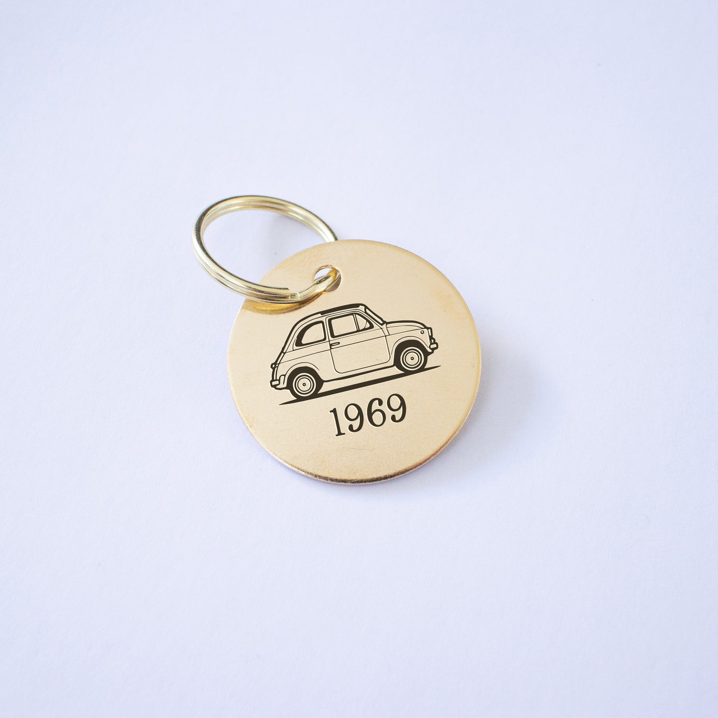 Personalised Fiat 500 Key Ring
