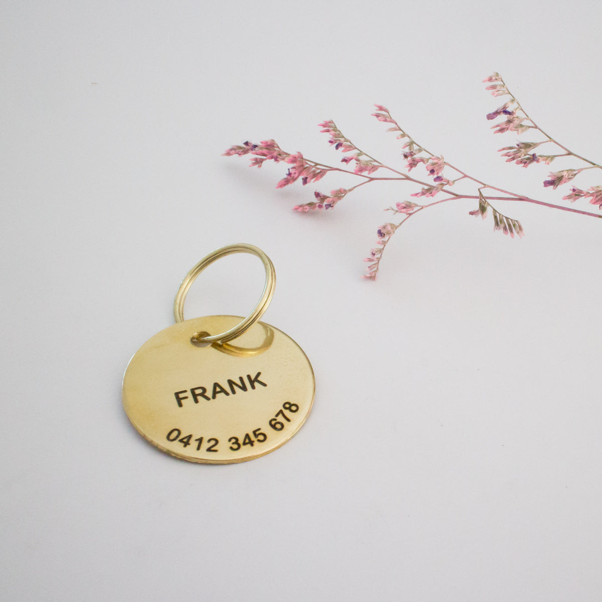 Personalised Brass Classic Animal ID Tag
