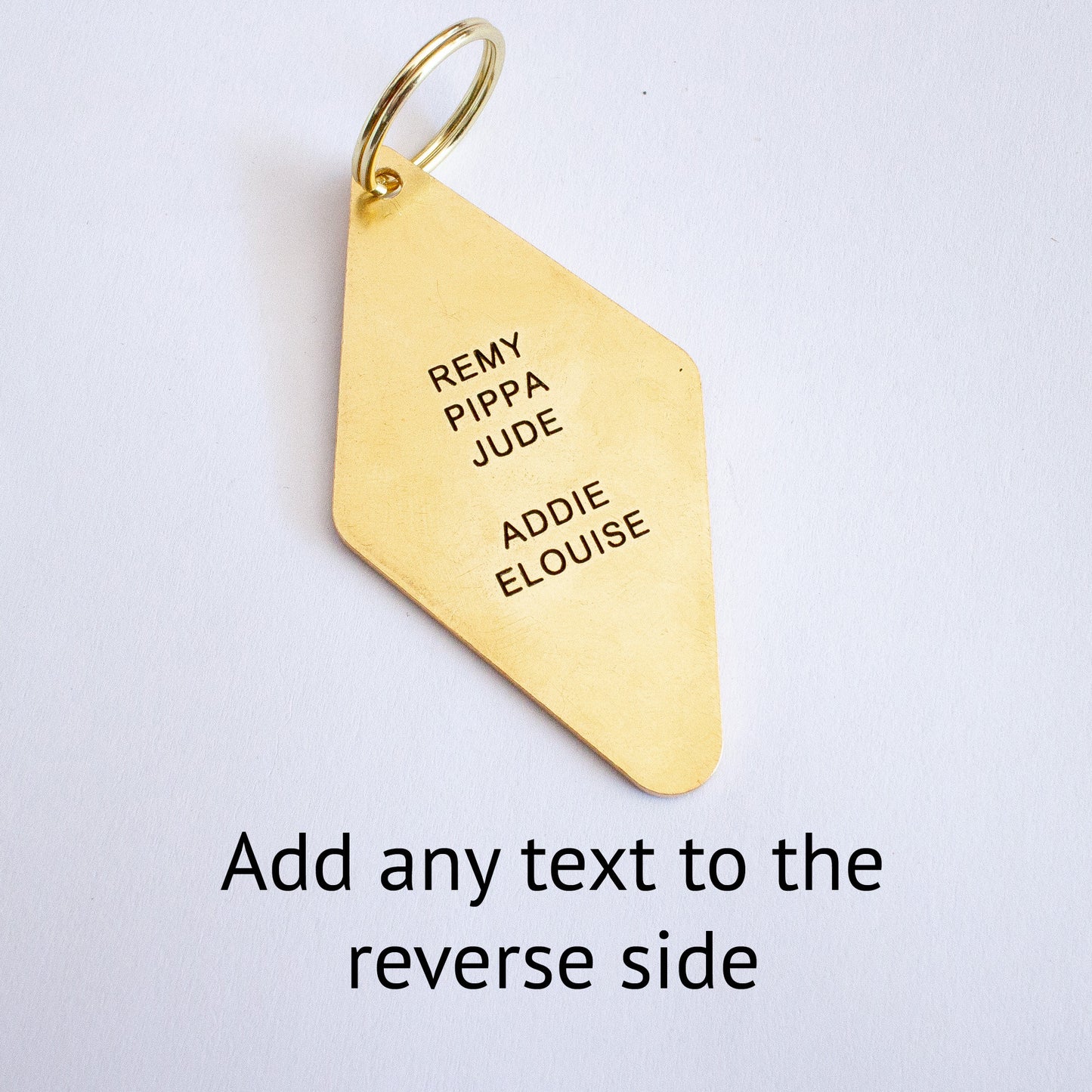 Personalised Vintage Hotel Keychain