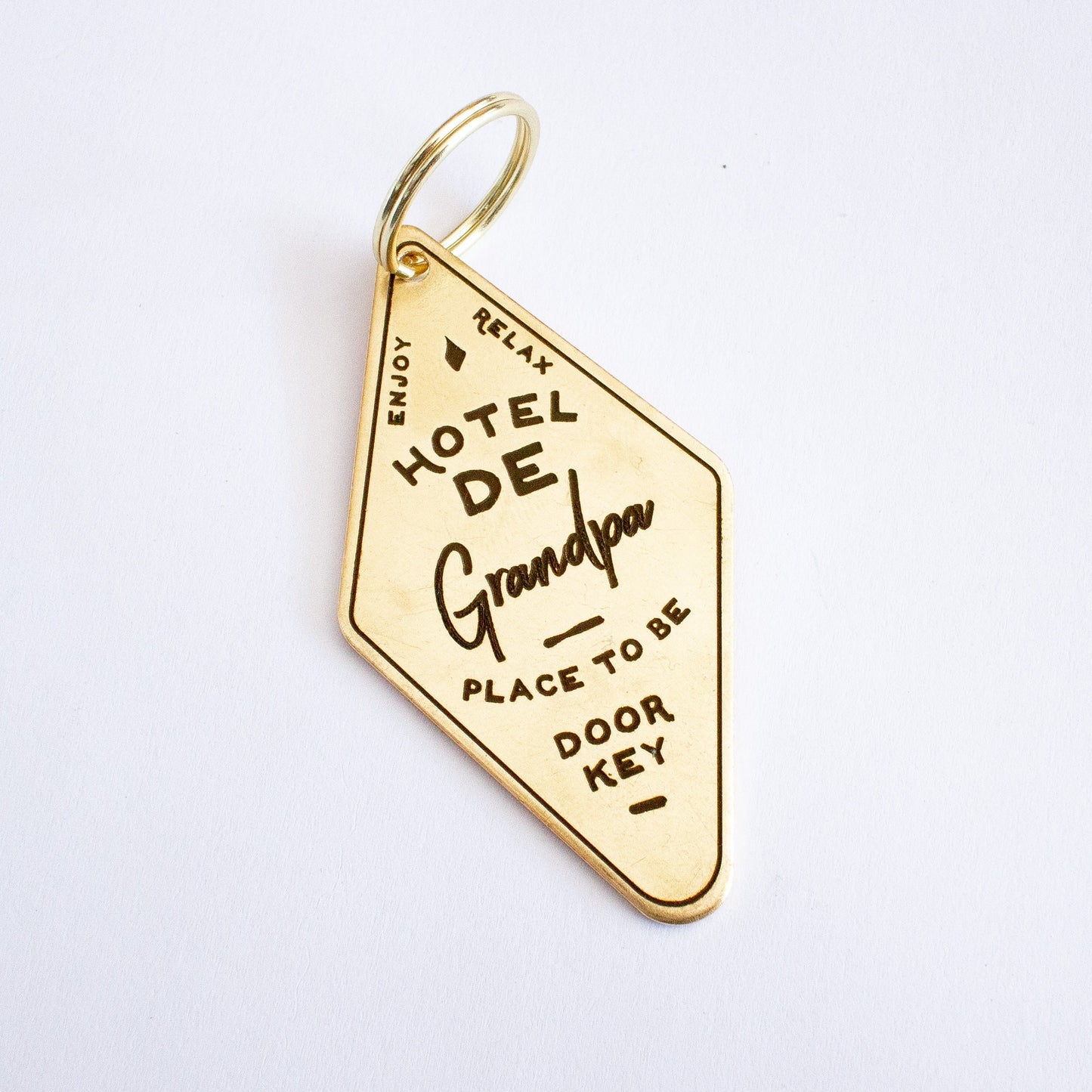 Personalised Vintage Hotel Keychain