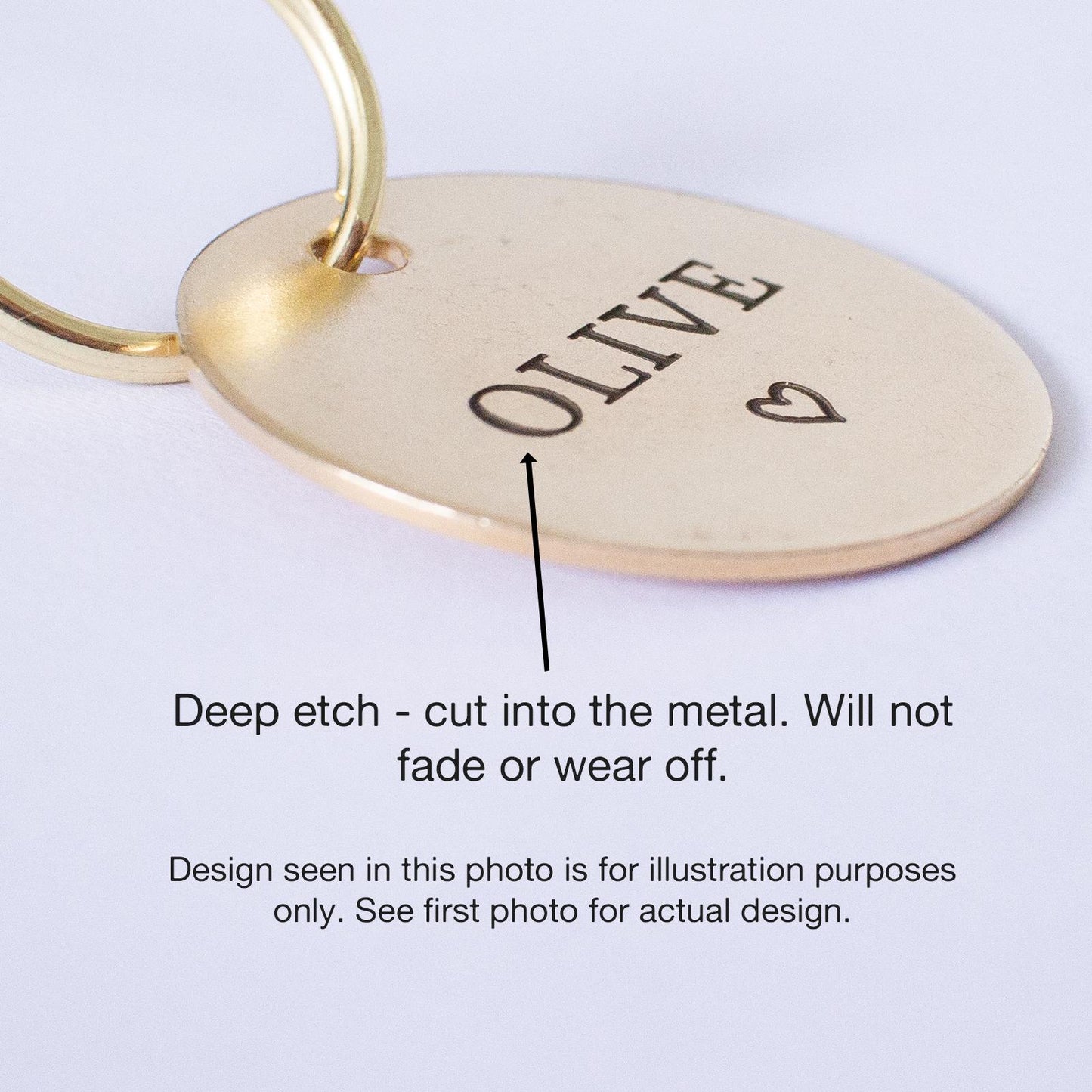 Personalized Brass Rocket Dog Tag