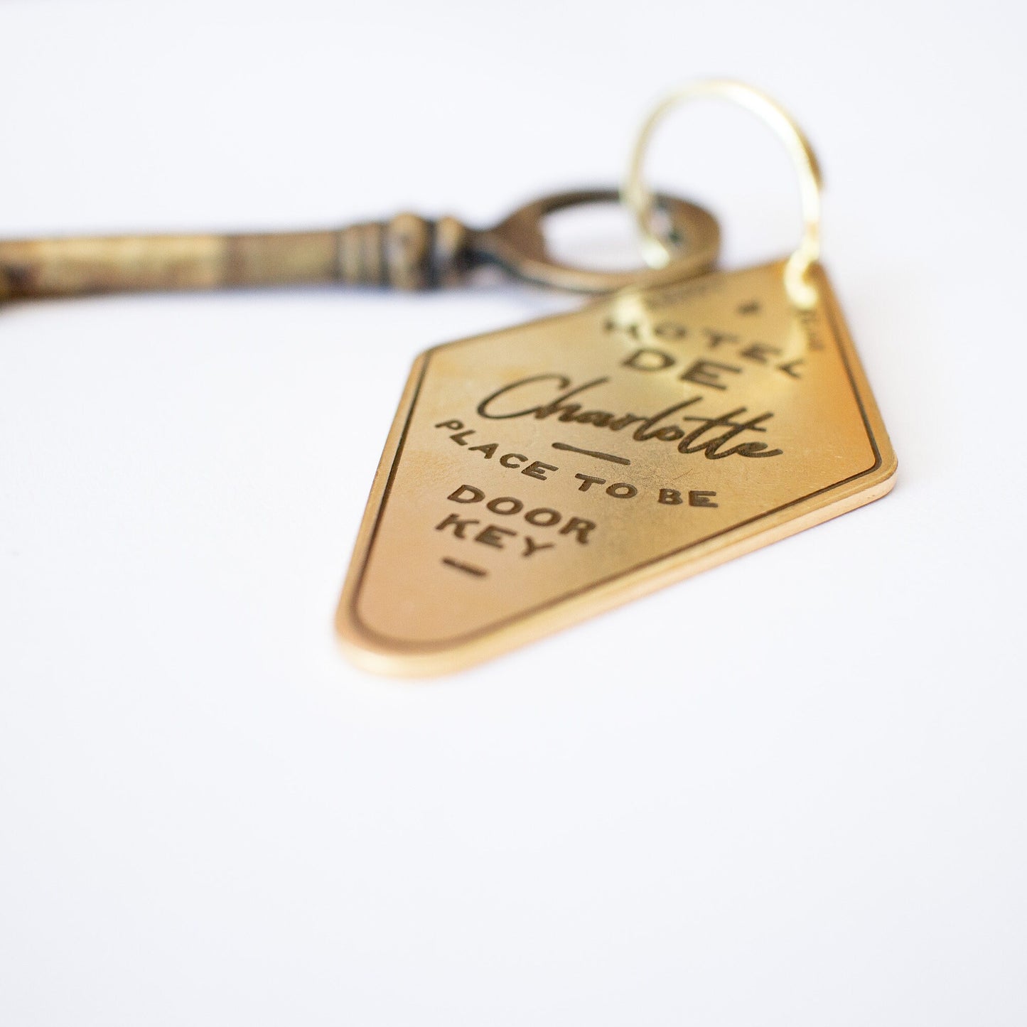 Personalized Retro Hotel Keychain