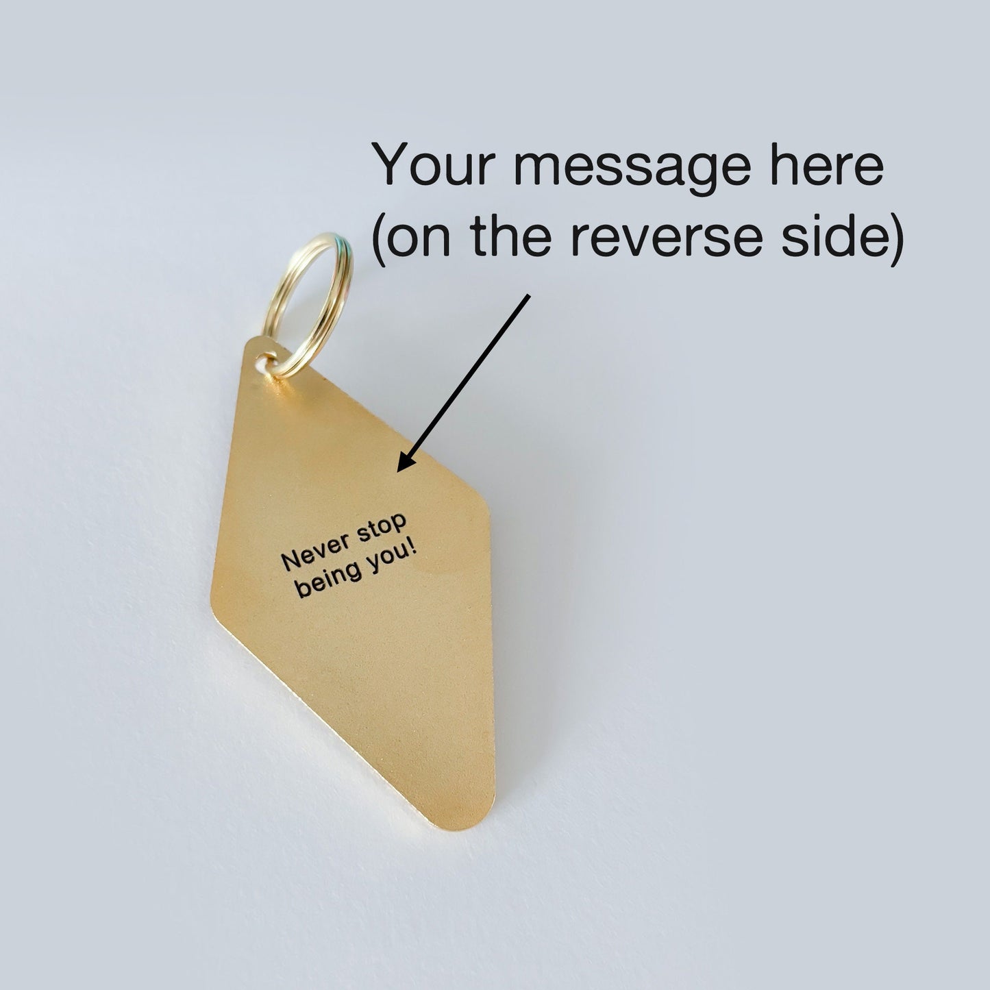 Personalized Strong Man Vintage Hotel Keychain